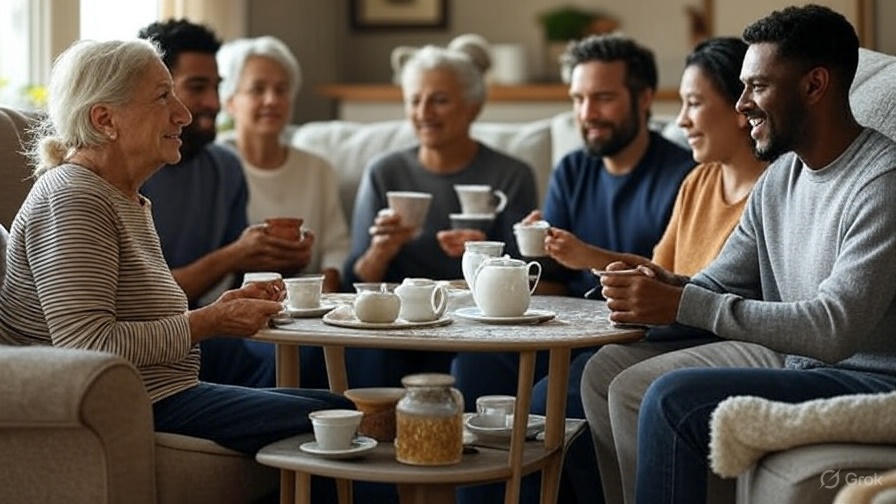 Community morning tea gathering